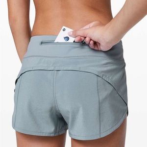 Lululemon athletica speed up short. Chambray. Size 10.